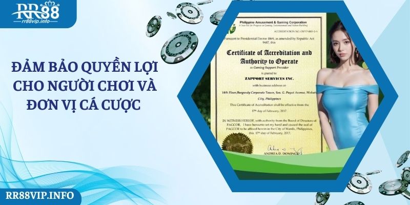Đảm bảo quyền lợi cho người chơi và đơn vị cá cược